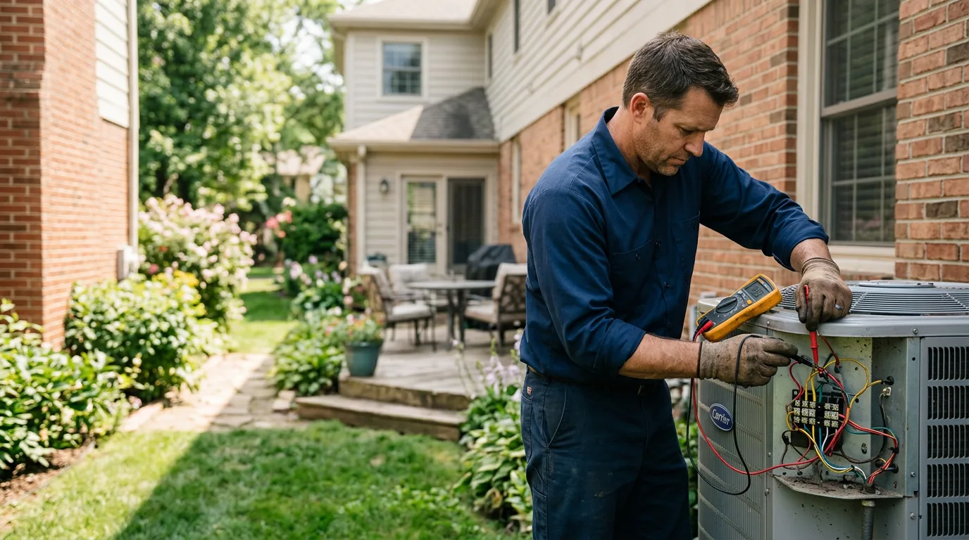 HVAC technician working near Montrose, IL